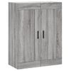 Aparador Alto | Aparador De Comedor | Armario De Cocina Madera Contrachapada Gris Sonoma 69,5x34x180 Cm Cfw2597074