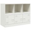 Aparador | Aparador De Comedor | Armario De Cocina De Acero Blanco 99x39x73 Cm Cfw9753645