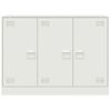 Aparador | Aparador De Comedor | Armario De Cocina De Acero Blanco 99x39x73 Cm Cfw1044990