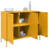 Aparador | Aparador De Comedor | Armario De Cocina De Acero Laminado En Frío Amarillo 100,5x39x79 Cm Cfw3487932