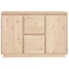 Aparador | Aparador De Comedor | Armario De Cocina Madera Maciza De Pino 111x34x75 Cm Cfw1503518