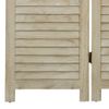 Biombo Divisor De 3 Paneles | Separador De Ambientes De Madera Maciza De Paulownia 105x165 Cm Cfw744830