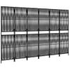 Biombo Divisor De 6 Paneles | Separador De Ambientes Ratán Sintético Negro Cfw744913