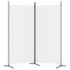 Biombo Divisor De 2 Paneles | Separador De Ambientes De Tela Blanco 175x180 Cm Cfw744923