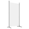 Biombo Divisor De 2 Paneles | Separador De Ambientes De Tela Blanco 175x180 Cm Cfw744923