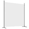 Biombo Divisor De 2 Paneles | Separador De Ambientes De Tela Blanco 348x180 Cm Cfw744924