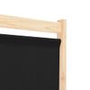 Biombo Divisor De 4 Paneles | Separador De Ambientes De Tela Negro 160x170x4 Cm Cfw744986