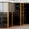 Biombo Divisor De 6 Paneles | Separador De Ambientes Negro 420x180 Cm Cfw745080