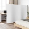 Biombo Divisor | Separador De Ambientes De Bambú Blanco 165x600 Cm Cfw745082