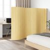 Biombo Divisor | Separador De Ambientes De Bambú Color Natural Claro 165x600 Cm Cfw745088