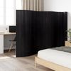 Biombo Divisor | Separador De Ambientes De Bambú Negro 165x800 Cm Cfw745105