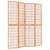 Biombo Divisor Plegable Con 4 Paneles | Separador De Ambientes Estilo Japonés 160x170 Cm Cfw745120