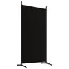 Biombo Divisor De 6 Paneles | Separador De Ambientes De Tela Negro 520x180 Cm Cfw4683323