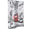 Biombo Divisor | Separador De Ambientes Plegable 120x170 Cm Bus Londres Blanco Y Negro Cfw7558777