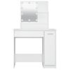 Tocador | Mesa Tocador | Tocador De Maquillaje Con Led Blanco 86,5x35x136 Cm Cfw799554