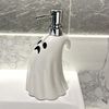 Bomba Líquida De Jabón Fantasma De Cerámica Gótica, 13,2 Oz, Accesorio De Baño Para Halloween