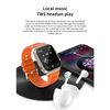 Reloj Inteligente Tws Link Auricular Bluetooth 1.96 Full-touch Pantalla Grande Smartwatch Grabación De Sonido Pruebas Deportes Música Watc