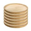 Platos Para Pulpo De Madera Set De 6 De Ø20 Cm