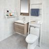 Estantería De Baño De Mdf Blanco