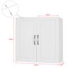 Armario Auxiliar Multiusos De Pared Con 2 Puertas Blanco L60 X H 60 Cm