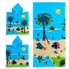 Pack Infantil Hippo: Un Poncho Y Una Toalla De Playa De Microfibra 100% Poliéster