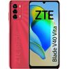 Zte Blade V40 Vita - Smartphone 6,74" Hd+ 90hz, 4gb Ram, 128gb Almacenamiento, Bateria De 5130 Mah, Carga Rápida 22,5w, Triple Cámara 48mp, Nfc, Rojo