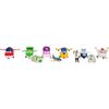 Super Wings Caja De 6 Figuras Transform-a-bot 5 Cm + Figuras De Pvc