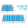 Piscina Tubular Avenli Steelsuper Frame Rectangular Pool Set. Capacidad 7020l, Con Depuradora Y Escalera.