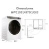 Lavadora Haier Hw110b14979eugib 11kg Blanco Wifi