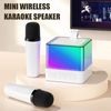 Veanxin K18 Micrófono Inalámbrico De Karaoke Para Niños Para Cantar, Altavoz Portátil Con Micrófono, Reproductor De Música - Negro