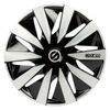 Spc1591bksv - Tapacubos Lazio Bicolor 15" Negro/plata 4pcs Sparco.