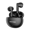 Auriculares Inalámbricos Vention Elf 06 Nbk 6 Horas Bluetooth 5.3 Estuche De Carga Negro