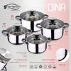 Batería De Cocina 8 Piezas De Acero Inoxidable San Ignacio Dina