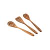 Set 3pc Utensilios De Cocina Madera De Acacia Compact