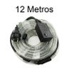 Tira De Luz Led Rgb 12m Metros Luz Blanca, Fiesta, Navidad Para Exterior Waterproof