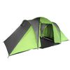 6 -plaeater Family Campsite Tent - Amplio Y Cómodo | 520 X 330 X 195 Cm | Verde Y Gris | Trendyflair