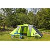 6 -plaeater Family Campsite Tent - Amplio Y Cómodo | 520 X 330 X 195 Cm | Verde Y Gris | Trendyflair