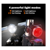 Luces Para Bicicleta, Accesorios Profesionales Para Bicicleta De Montaña, Bicicleta De Cross, Bicicleta De Piñón Fijo, 4 Opciones De Modo De Luz (negro)