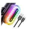 Luz Trasera Led Para Bicicleta, 7 Opciones De Modo De Luz, 14 Colores, Luces Para Bicicleta Para Adultos, Niños, Hombres, Mujeres, Carretera, Montaña (negro)