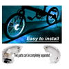 Luces Para Bicicleta, Luces Led Impermeables Para Radios De Ciclismo, Luz Decorativa Para Bicicleta De 7 Colores Para Niños Y Adultos, Conducción Nocturna (blanco)