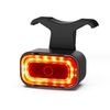 Luz De Bicicleta, Luz Trasera De Bicicleta De Freno Inteligente Usb Recargable Roja Luz Trasera De Bicicleta De Alta Intensidad Impermeable Casco Mochila Lámpara Led (negro)