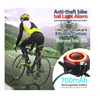 Luz Trasera De Bicicleta, Alarma De Bicicleta Luz Trasera De Alarma De Bicicleta Antirrobo, Campana De Alarma Electrónica De 110 Db, Resistente Al Agua Ip65 (negro)