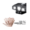 Luz Led Brillante Para Sombrero Con Clip, Manos Libres, Recargable, 150 Lúmenes, Foco Liviano, Luz Impermeable Para Tapa, Linterna, Luz Principal (negro)