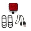 Luces Traseras Led Accesorios Para Ciclismo Aleación De Aluminio Rojo Carga Usb Luz Para Bicicleta Linterna Para Ciclismo Luz De Seguridad Para Ciclismo Bicicleta (negro)