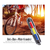 Luz Trasera De Bicicleta, Luz Trasera De Bicicleta Led Recargable Por Usb Luz De Advertencia De Bicicleta Impermeable (negro)