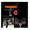 Luz Trasera Para Bicicleta - Luces Para Bicicleta Luz Trasera Para Bicicleta Sensor De Freno Inteligente Usb Impermeable 4 Modos Luz Trasera Para Bicicleta (negro)