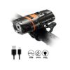 Luz Para Bicicleta, Luz Led Recargable Por Usb Para Bicicleta, Luz De Ciclismo Súper Brillante (6 Modos De Iluminación) (negro)