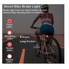 Luces De Bicicleta, Alarma De Bicicleta Antirrobo Con Detección De Freno Inteligente Con Control Remoto, Luces Traseras Led Impermeables Ipx65 (negro)