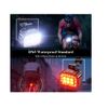 Luces Para Bicicleta Recargable Por Usb Ip65 A Prueba De Agua Múltiples Modos De Iluminación Potentes Luces Led Para Bicicleta Adecuadas Para Montar De Noche Acampar Senderismo (negro)