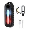 Luz Led De Advertencia Con Clip Para El Hombro Luz Trasera Led Para Bicicleta Luz Trasera Con Batería De 600 Mah Recargable Por Usb Ip55 Modos De Iluminación A Prueba De Agua Lámpara De Advertencia Para La Cintura Del Hombro Para Casco De Bicicleta (n